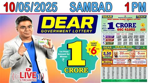 Dear Lottery Result Today .